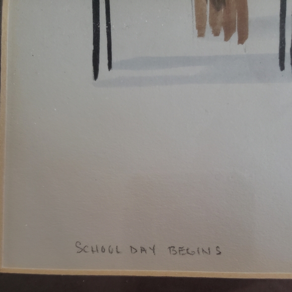 Diane Graebner "School Day Begins" painting - Picture 3 of 5